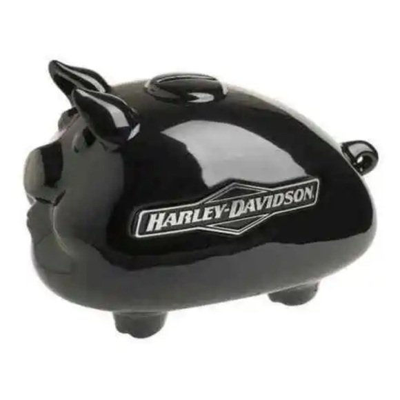 Harley Davidson piggy bank with graphic - Picture 3 of 3